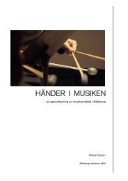 HÄNDER I MUSIKEN - Niklas Rydén