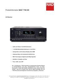 Produktinformation NAD T 765 HD