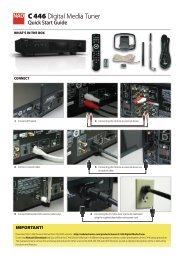 C 446 Digital Media Tuner - NAD