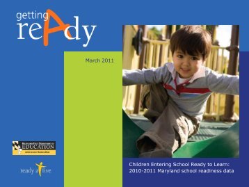 The Maryland Model for School Readiness - Community Indicators ...