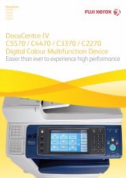 DocuCentre-IV C5570 / C4470 / C3370 / C2270 Digital Colour ...