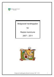 Boligsosial handlingsplan for Røyken kommune 2007 – 2011