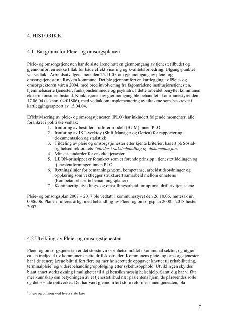 Pleie- og omsorgsplan for Røyken kommune 2008 - 2018