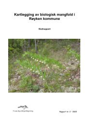 Kartlegging av biologisk mangfold i Røyken kommune