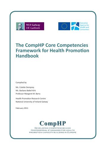 The CompHP Core Competencies Framework for Health Promotion Handbook