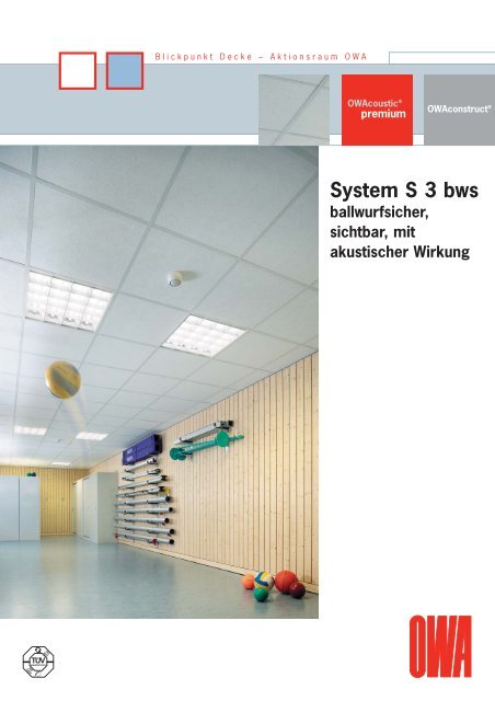 System S 3 bws ballwurfsicher, sichtbar - Owa