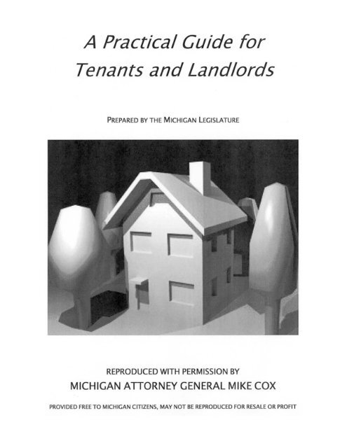 Landlord Tenant Guide - State of Michigan