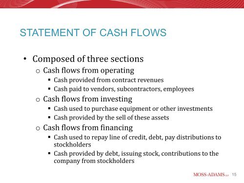 Managing Cash Flow on Construction Projects