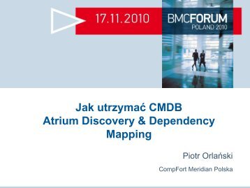 BMC Atrium CMDB - CompFort Meridian