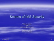 Secrets of IMS Security