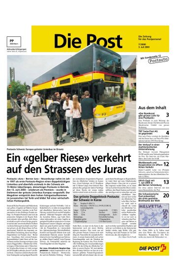 Ein «gelber Riese - Die Schweizerische Post