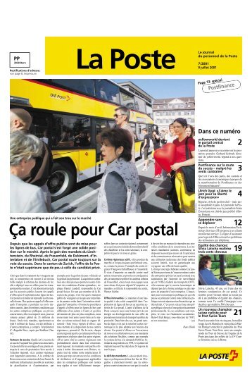 Ã‡a roule pour Car postal - Die Schweizerische Post