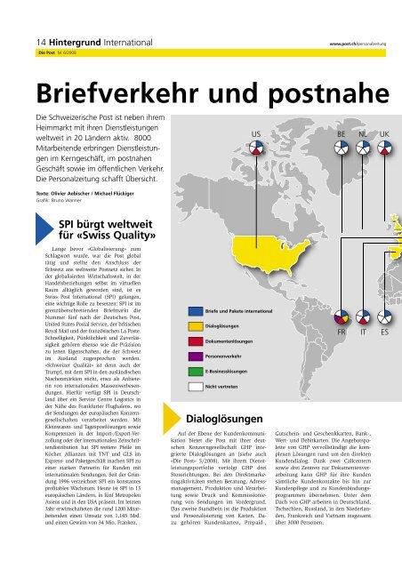 «Die Post» - Personalzeitung - Die Schweizerische Post