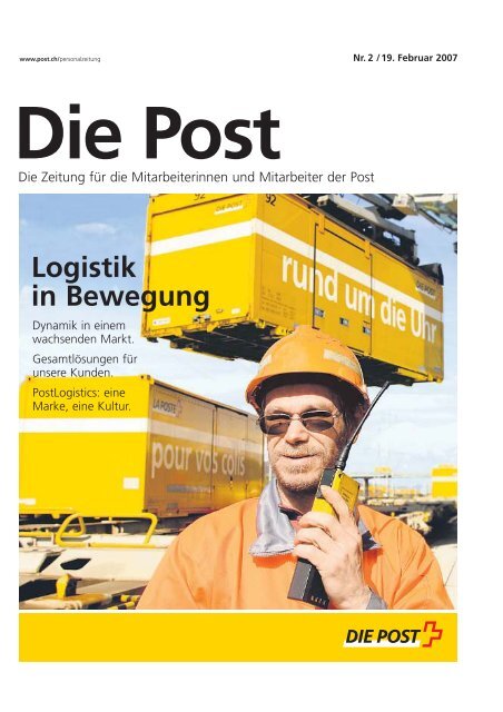 Logistik in Bewegung - Die Schweizerische Post