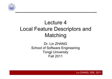 Lecture 4 Local Feature Descriptors and Matching