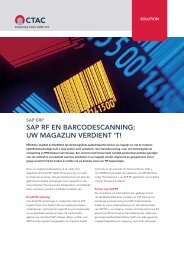 SAP RF en barcodescanning uw magazijn verdient ‘t!