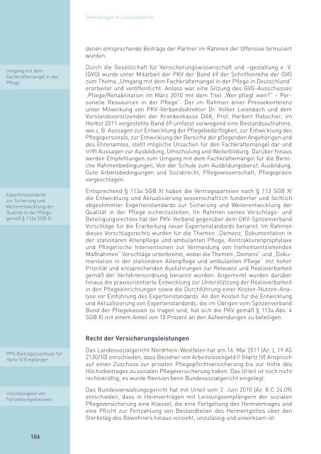 PKV-Rechenschaftsbericht 2011 - PKV - Verband der privaten ...