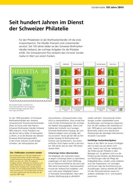 Die Lupe, das Briefmarkenmagazin - Die Schweizerische Post