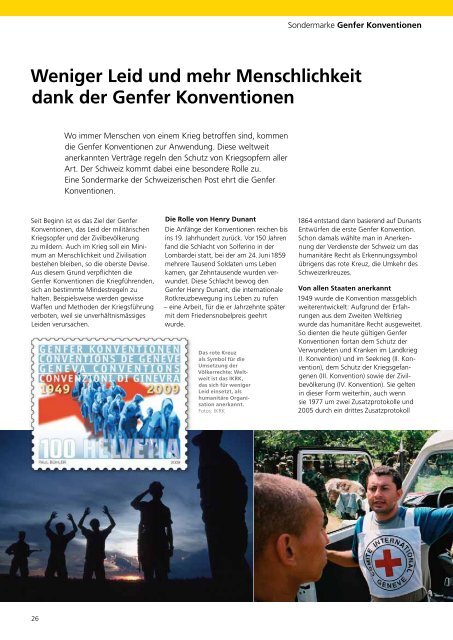 Die Lupe, das Briefmarkenmagazin - Die Schweizerische Post