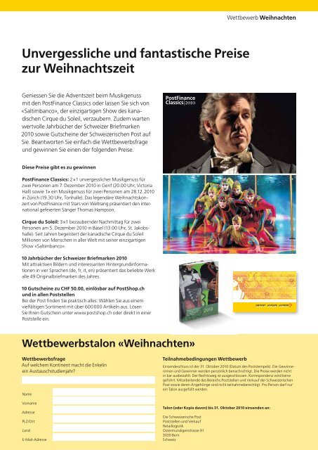 Die Lupe 04/2010 - Die Schweizerische Post