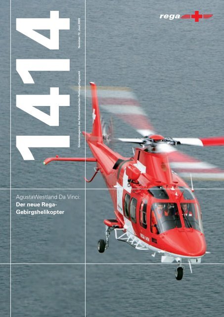 AgustaWestland Da Vinci: Der neue Rega- Gebirgshelikopter