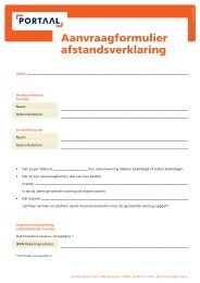 formulier Afstandsverklaring - Portaal