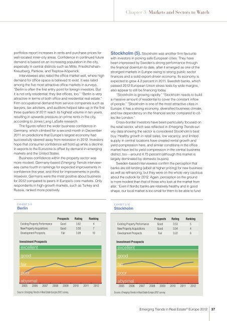 Emerging Trends in Real Estate® Europe 2012 - PwC