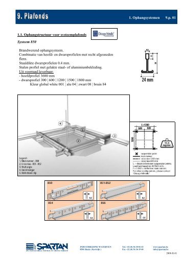 1. Ophangsystemen 9.p. 01 1.1. Ophangstructuur voor ...