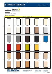 1 Melamine platen 5.p 02 1.1 Novopan (vervolg) NOVOPAN (SONAE)