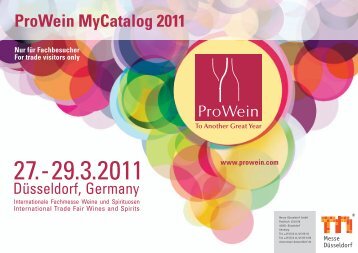 To Another Great Year www.prowein.com Nur für Fachbesucher For ...