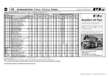 400 Annaberg-Buchholz - Regionalverkehr Dresden