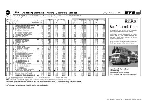 400 Annaberg-Buchholz - Regionalverkehr Dresden