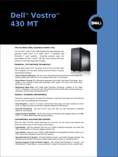 Dell Vostro 430 MT