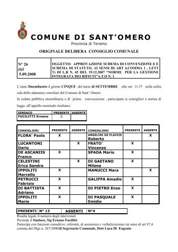 il consiglio comunale - Comune di Sant'Omero