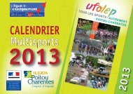 Calendrier Ufolep Poitou Charentes 2013