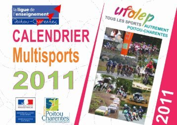 Calendrier Multisports UFOLEP Poitou-Charentes – 2011 1