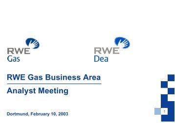 RWE Gas Business Area Analyst Meeting - RWE.com