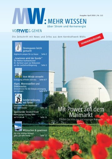 Stromsparen leicht gemacht „Gewinnen wird der Kunde ... - RWE.com