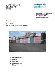 UNIT 2 MILL LANE BIRMINGHAM B5 6DB TO LET