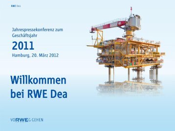 Chartpräsentation zur Jahrespressekonferenz 2012 - RWE AG