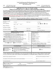 fetal death report application form - NC Vital Records - NC.gov