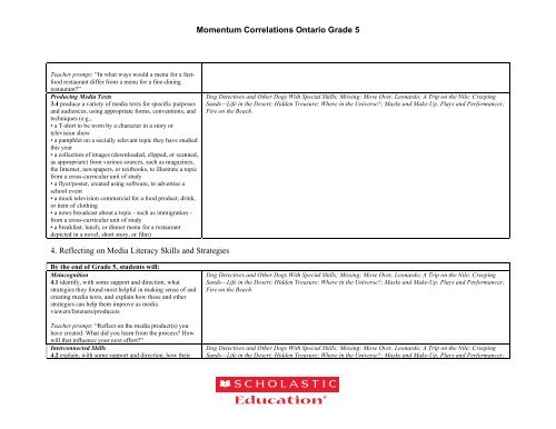 GRADE 5: ORAL COMMUNICATION - Scholastic Education