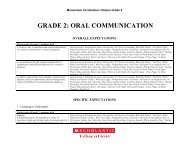 GRADE 2: ORAL COMMUNICATION - Scholastic Education