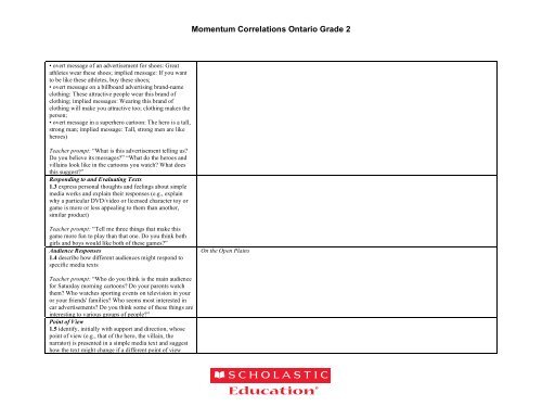 GRADE 2: ORAL COMMUNICATION - Scholastic Education