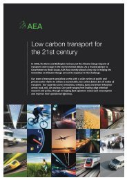 Low carbon transport for the 21st century
