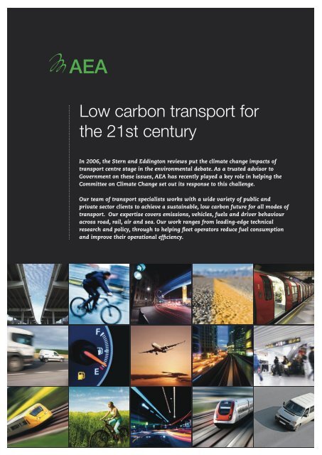 Low carbon transport for the 21st century
