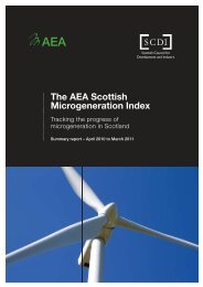 The AEA Scottish Microgeneration Index
