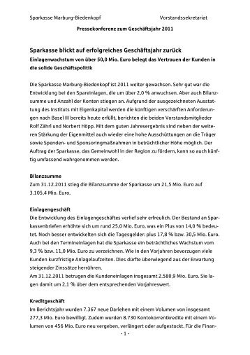 Pressekonferenz 2012 Text für Homepage - Sparkasse Marburg ...
