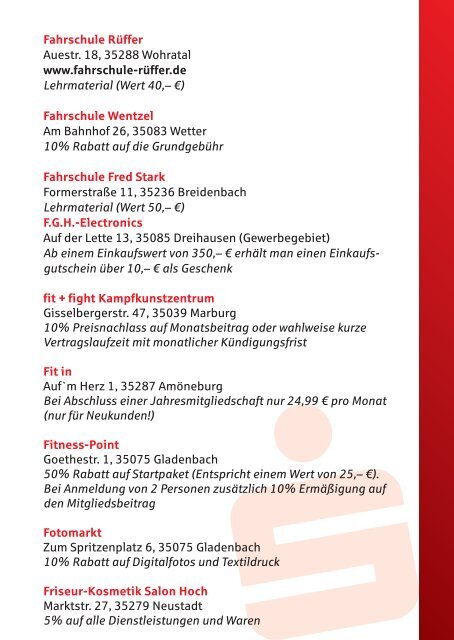 Zur Ãœbersicht der Partnerliste - Sparkasse Marburg-Biedenkopf