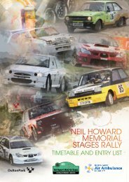 MEMORIAL STAGES RALLY